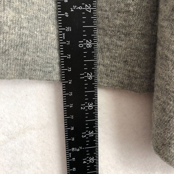 Sinuous Women's Size Medium Black Grey Wool Blend Drapey Knit Cardigan Sweater - Picture 6 of 9